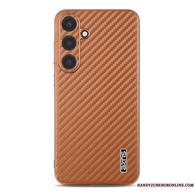 Cover Hoesje Samsung Galaxy S26 Telefoonhoesje Azns Portemonnee Van Koolstofvezel