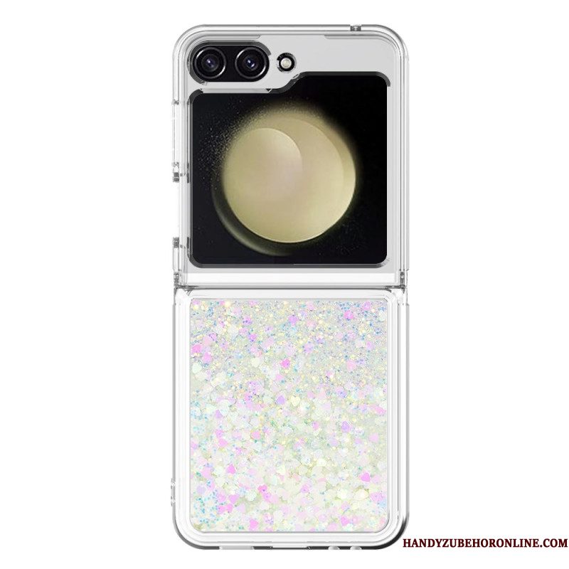 Cover Hoesje Samsung Galaxy Z Flip 7 Fe Telefoonhoesje Glitter