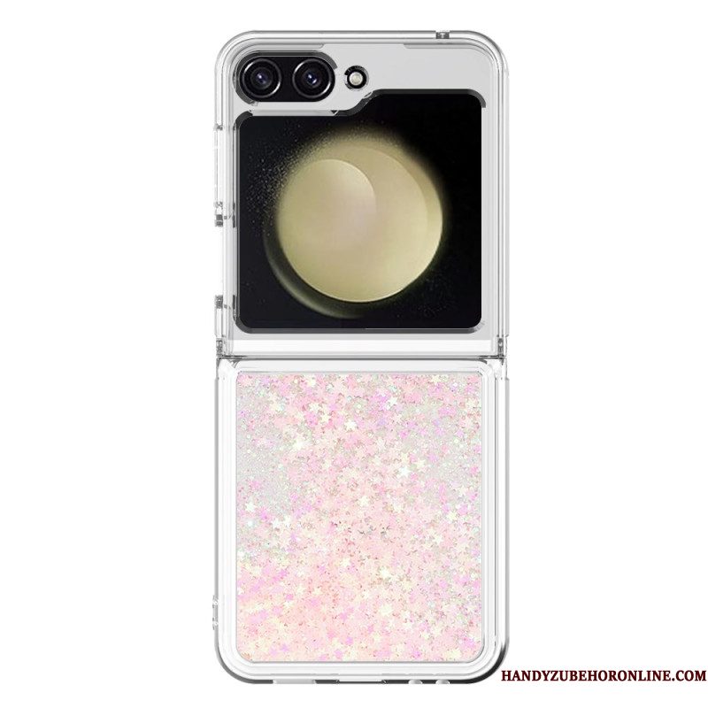 Cover Hoesje Samsung Galaxy Z Flip 7 Fe Telefoonhoesje Glitter