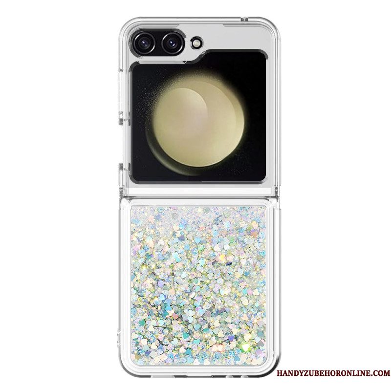 Cover Hoesje Samsung Galaxy Z Flip 7 Fe Telefoonhoesje Glitter