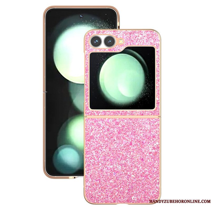 Cover Hoesje Samsung Galaxy Z Flip 7 Fe Telefoonhoesje Glitterdesign