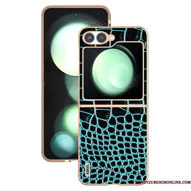 Cover Hoesje Samsung Galaxy Z Flip 7 Fe Telefoonhoesje Krokodillentextuur