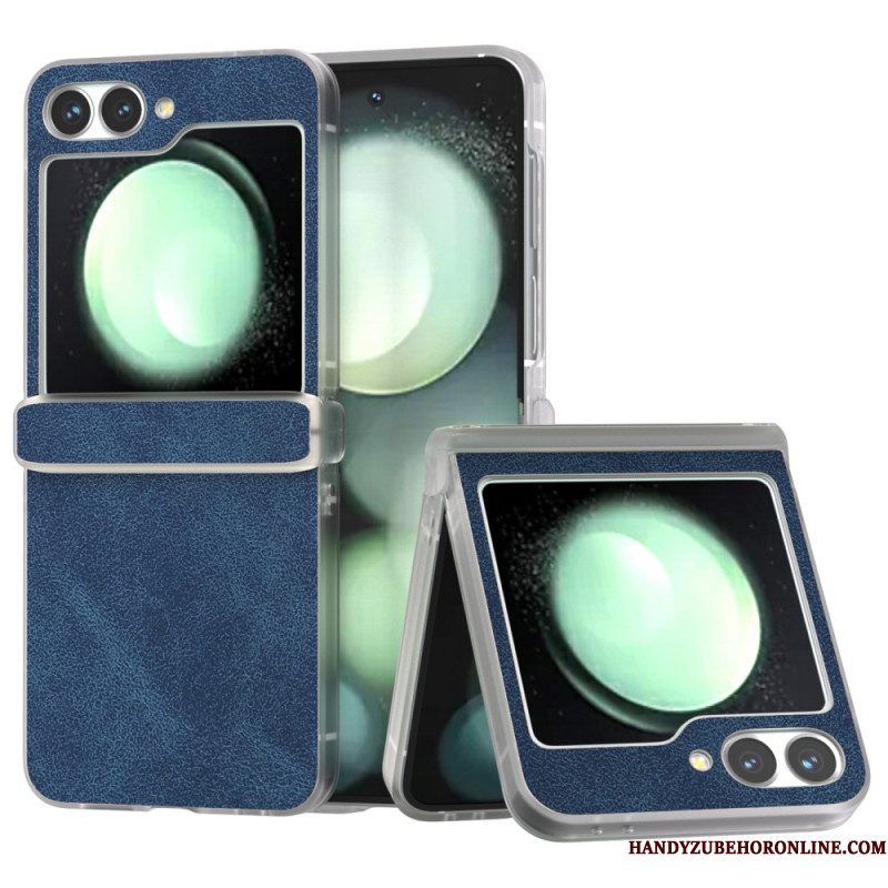 Cover Hoesje Samsung Galaxy Z Flip 7 Fe Telefoonhoesje Mat Lederlook