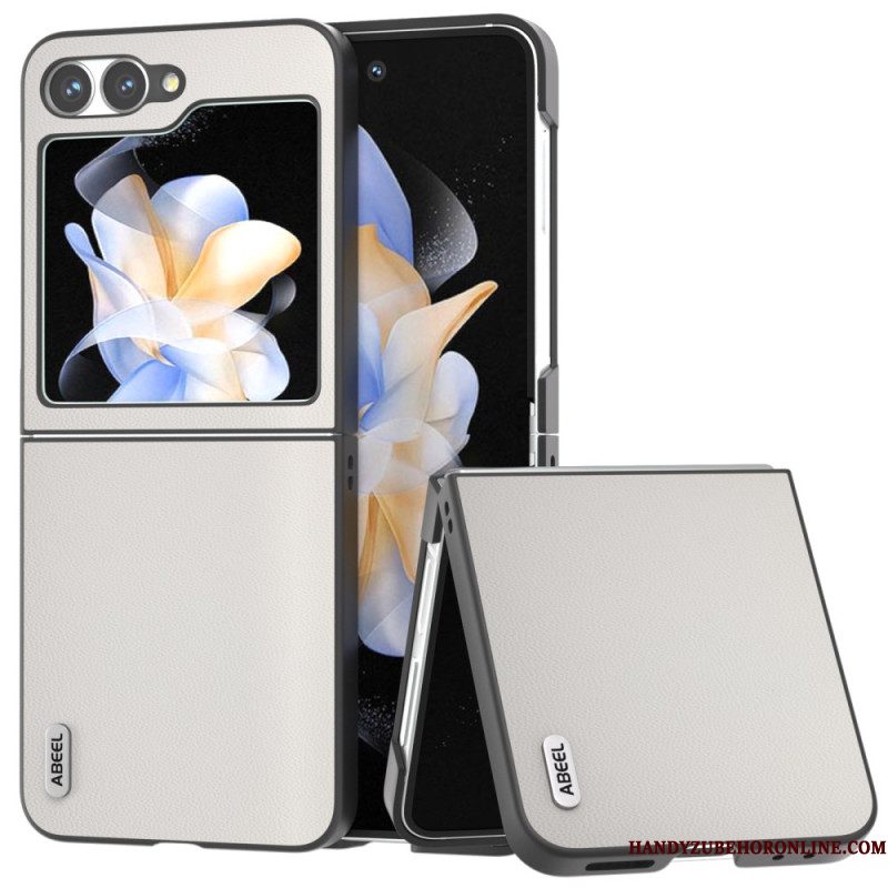 Cover Hoesje Samsung Galaxy Z Flip 7 Fe Telefoonhoesje Subtiel Leer