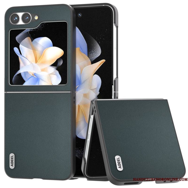 Cover Hoesje Samsung Galaxy Z Flip 7 Fe Telefoonhoesje Subtiel Leer