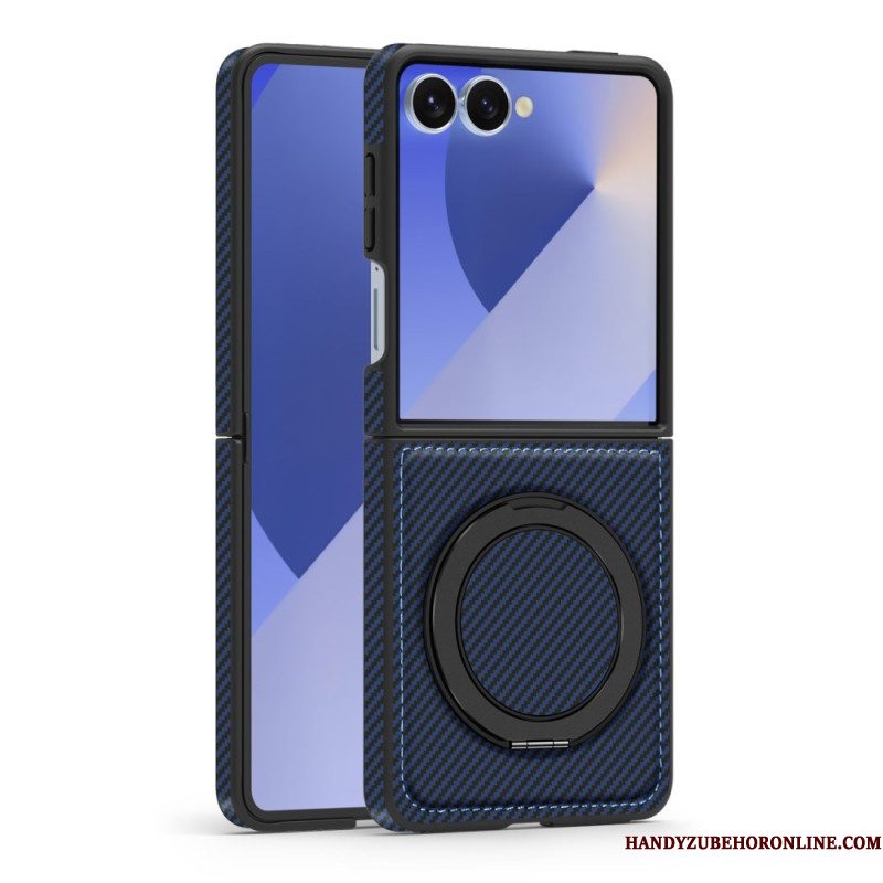 Cover Hoesje Samsung Galaxy Z Flip 7 Telefoonhoesje Magnetische Koolstofvezel