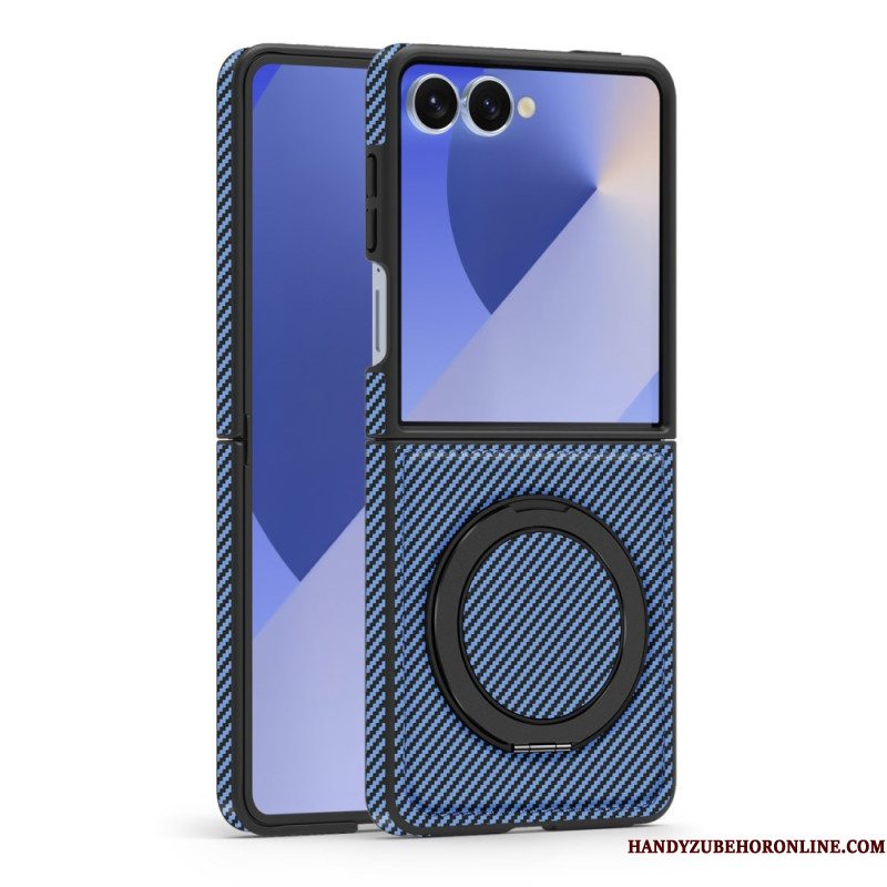 Cover Hoesje Samsung Galaxy Z Flip 7 Telefoonhoesje Magnetische Koolstofvezel