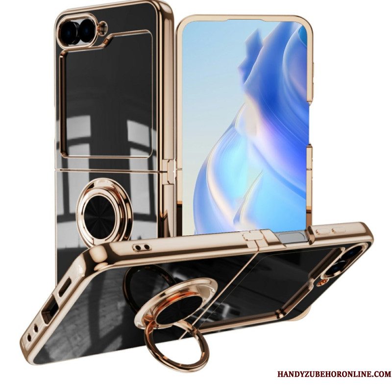 Cover Hoesje Samsung Galaxy Z Flip 7 Telefoonhoesje Premium Design Ringhouder