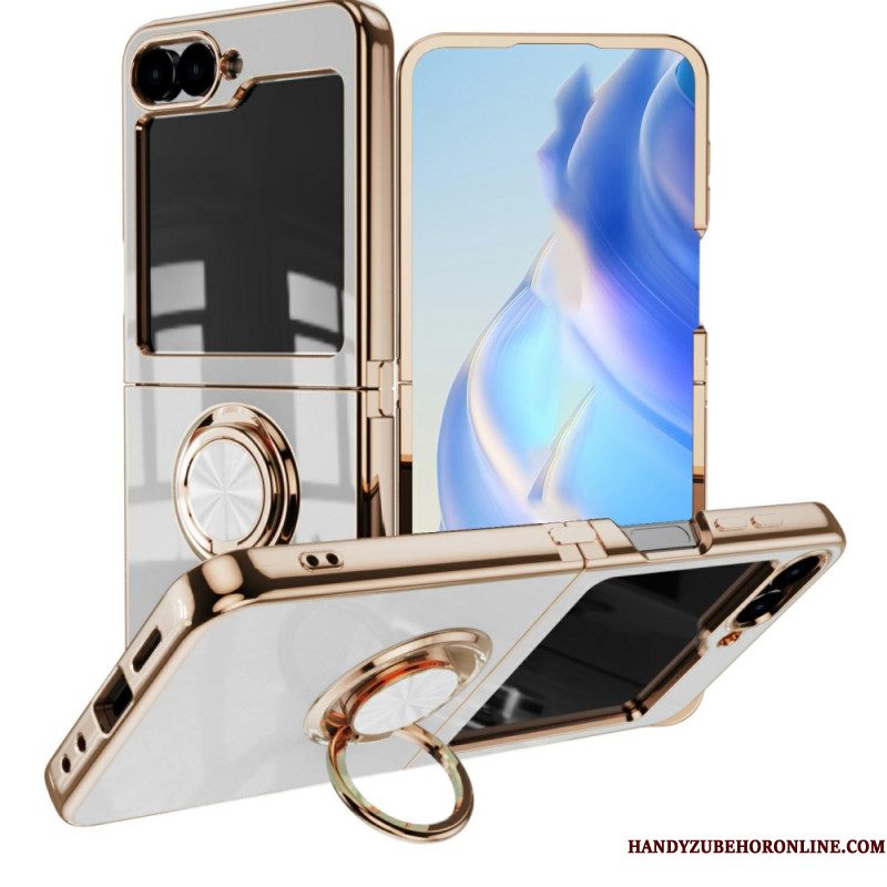 Cover Hoesje Samsung Galaxy Z Flip 7 Telefoonhoesje Premium Design Ringhouder