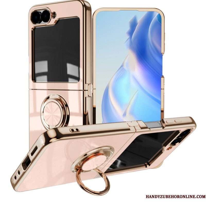 Cover Hoesje Samsung Galaxy Z Flip 7 Telefoonhoesje Premium Design Ringhouder