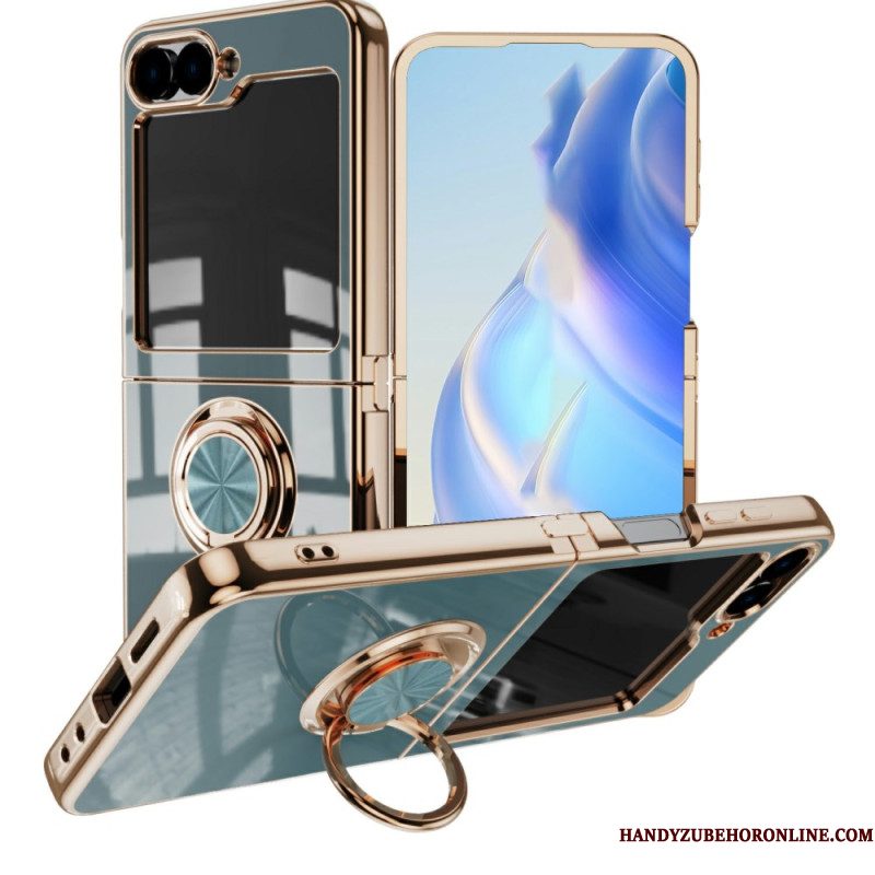 Cover Hoesje Samsung Galaxy Z Flip 7 Telefoonhoesje Premium Design Ringhouder