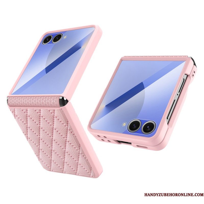 Cover Hoesje Samsung Galaxy Z Flip 7 Telefoonhoesje Slank Gewatteerd