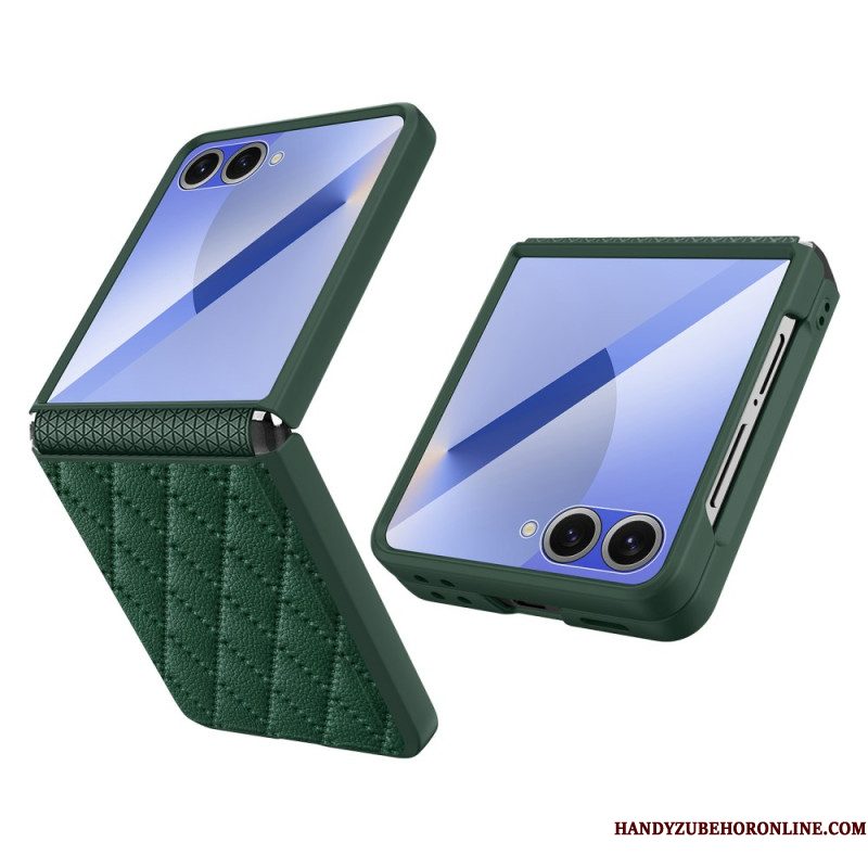 Cover Hoesje Samsung Galaxy Z Flip 7 Telefoonhoesje Slank Gewatteerd
