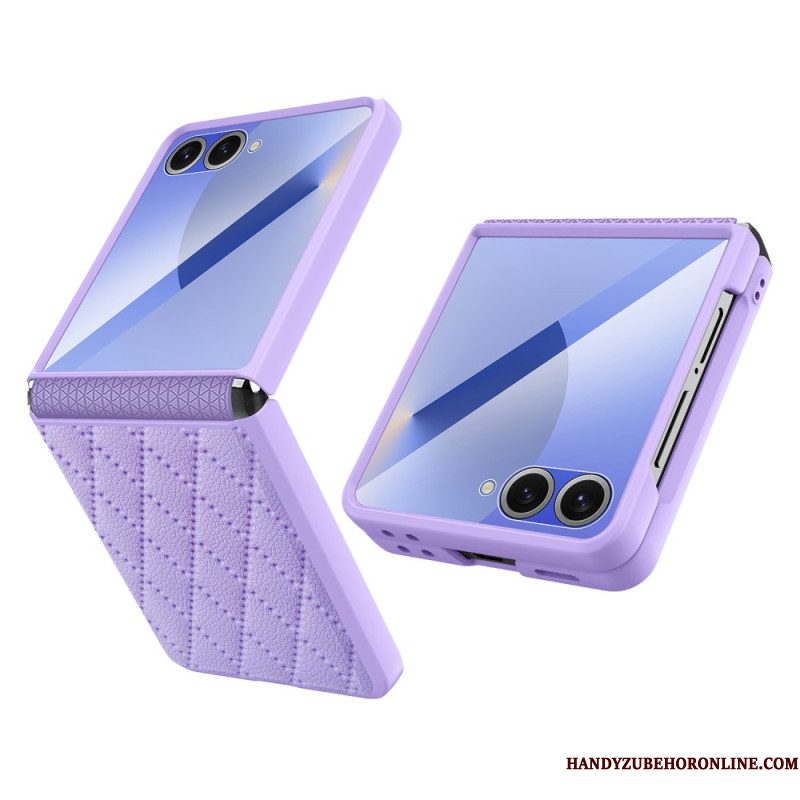 Cover Hoesje Samsung Galaxy Z Flip 7 Telefoonhoesje Slank Gewatteerd
