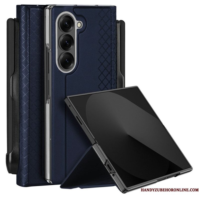 Cover Hoesje Samsung Galaxy Z Fold 7 Telefoonhoesje Bril Series Dux Ducis Stylushouder