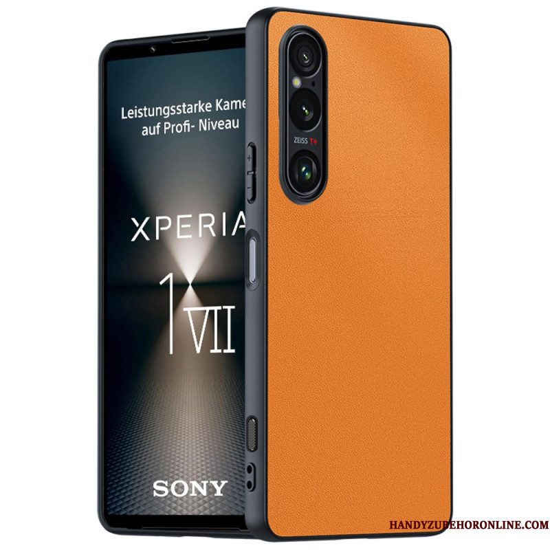 Cover Hoesje Sony Xperia 1 Vii Telefoonhoesje Lederlook