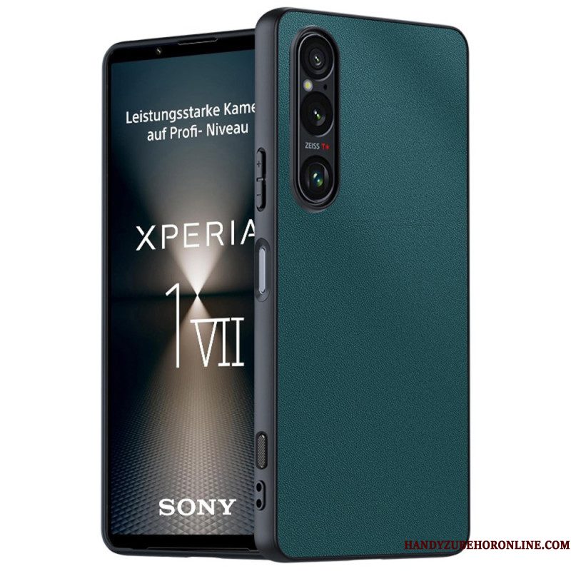 Cover Hoesje Sony Xperia 1 Vii Telefoonhoesje Lederlook