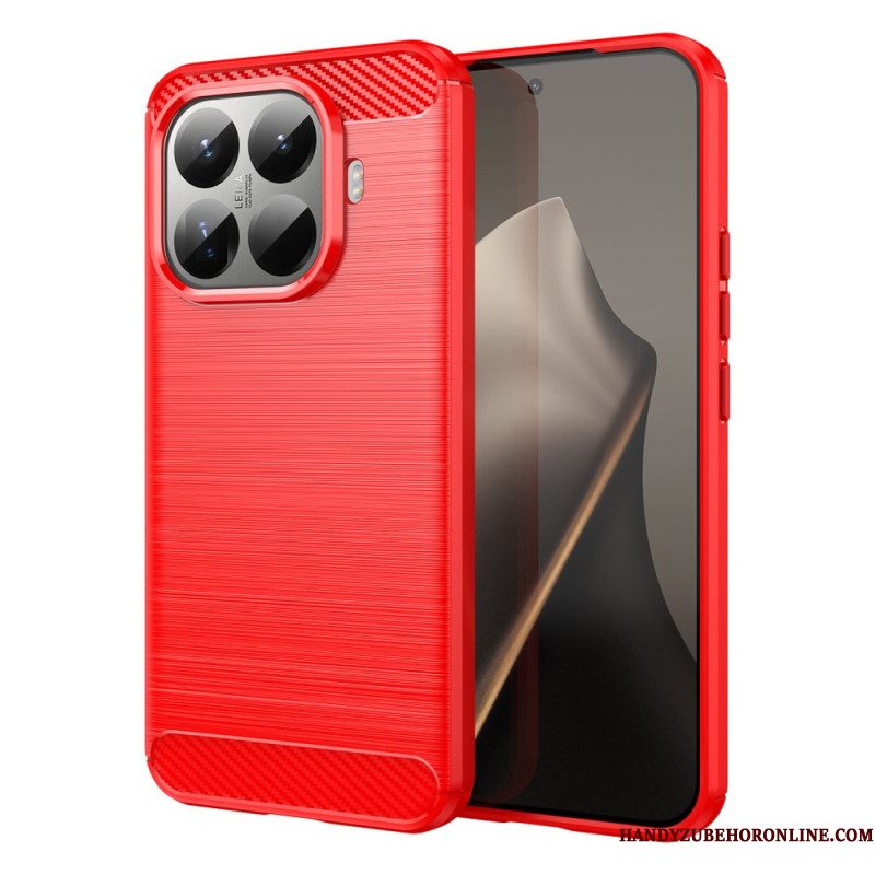 Cover Hoesje Xiaomi 15t Pro Telefoonhoesje Geborsteld Koolstofvezel