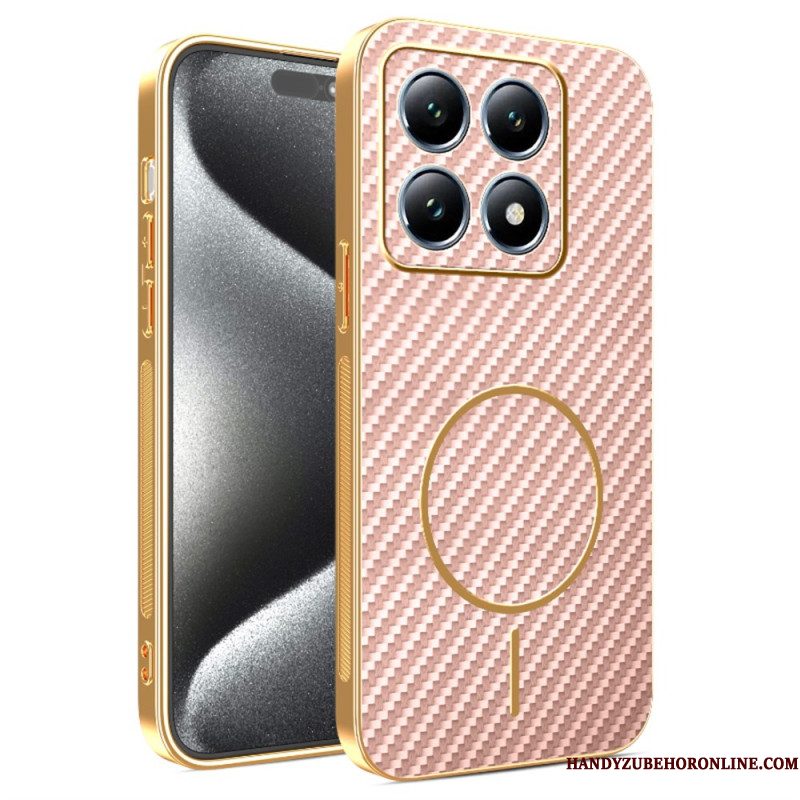 Cover Hoesje Xiaomi 15t Telefoonhoesje Koolstofvezeltextuur