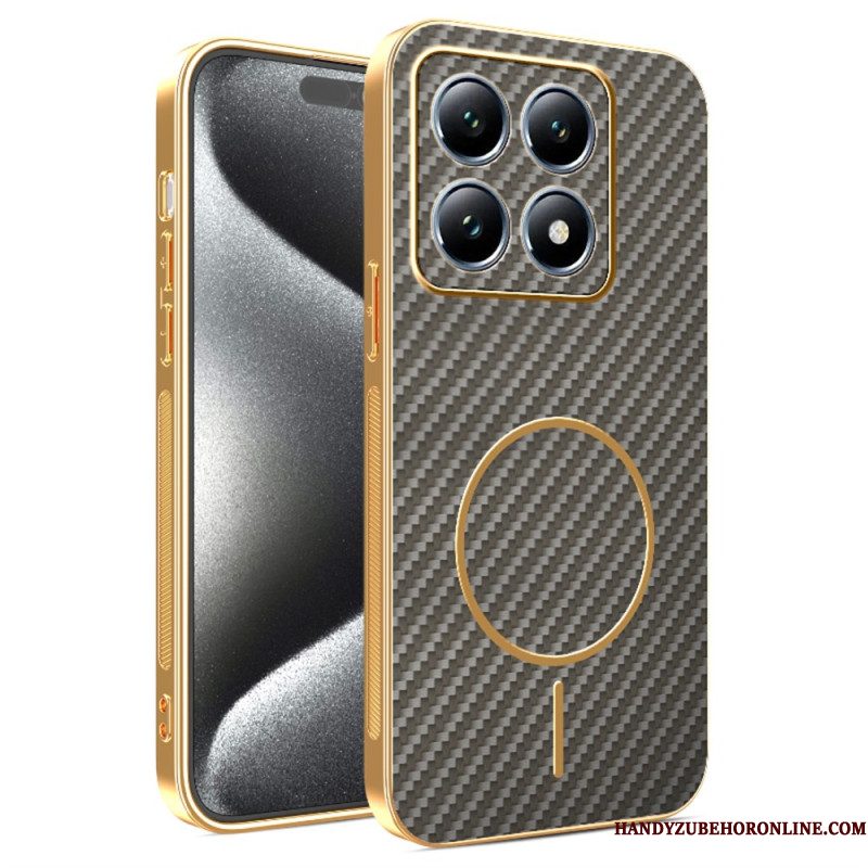 Cover Hoesje Xiaomi 15t Telefoonhoesje Koolstofvezeltextuur