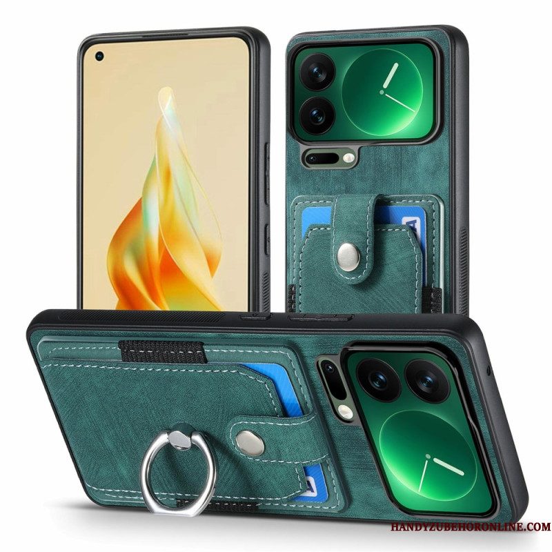 Cover Hoesje Xiaomi 17 Pro Max Telefoonhoesje Kaarthouder En Ringhouder