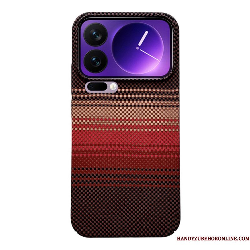 Cover Hoesje Xiaomi 17 Pro Max Telefoonhoesje Ontwerp Met Koolstofvezelstructuur