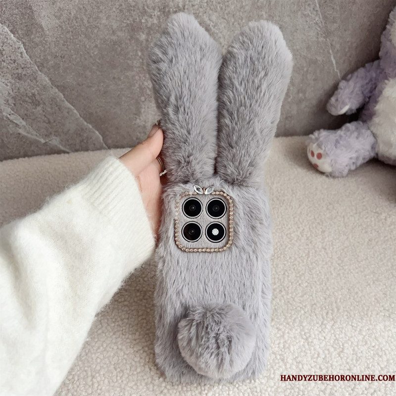 Cover Hoesje Xiaomi 17 Telefoonhoesje Pluche Rundleer