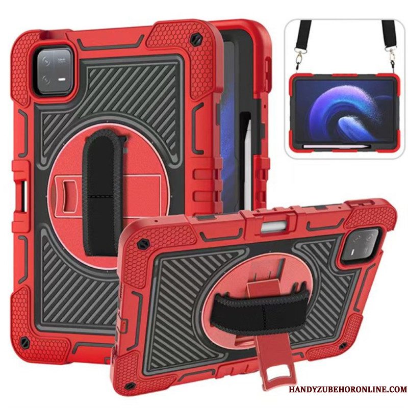 Cover Hoesje Xiaomi Pad 6 Telefoonhoesje Ultra-resistent Met Schouderriem