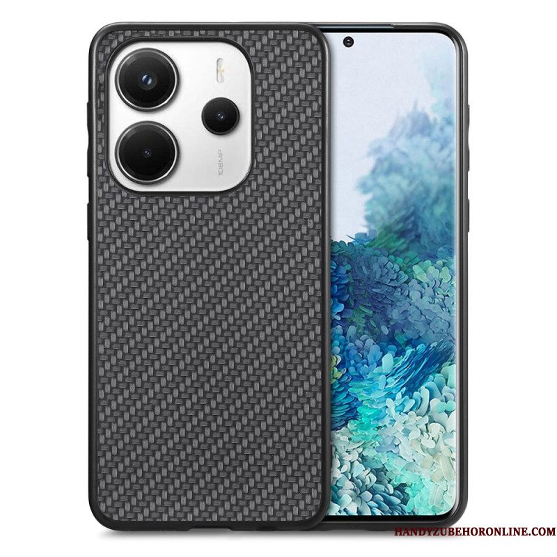 Cover Hoesje Xiaomi Redmi Note 14 5g Telefoonhoesje Koolstofvezeltextuur