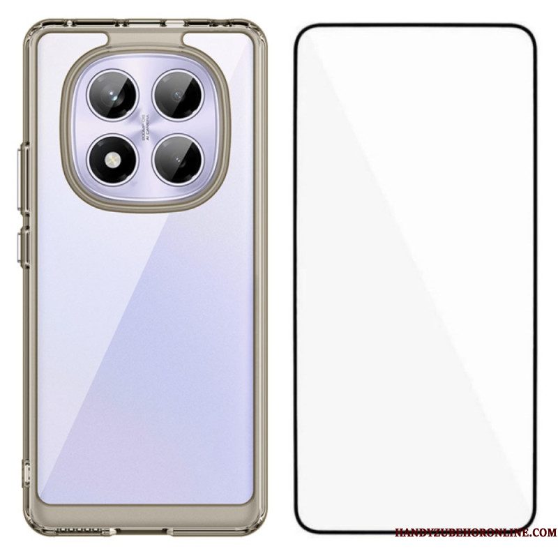 Cover Hoesje Xiaomi Redmi Note 14 Pro 4g Telefoonhoesje Hybride Met Gehard Glazen Schermbeschermer