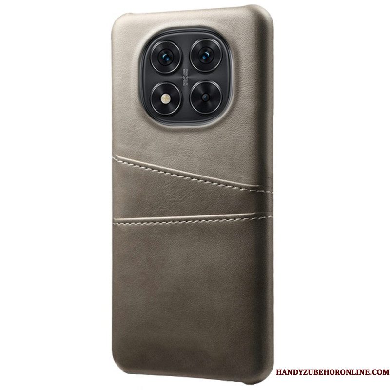 Cover Hoesje Xiaomi Redmi Note 14 Pro 5g Telefoonhoesje Dubbele Kaarthouder Met Leer-effect