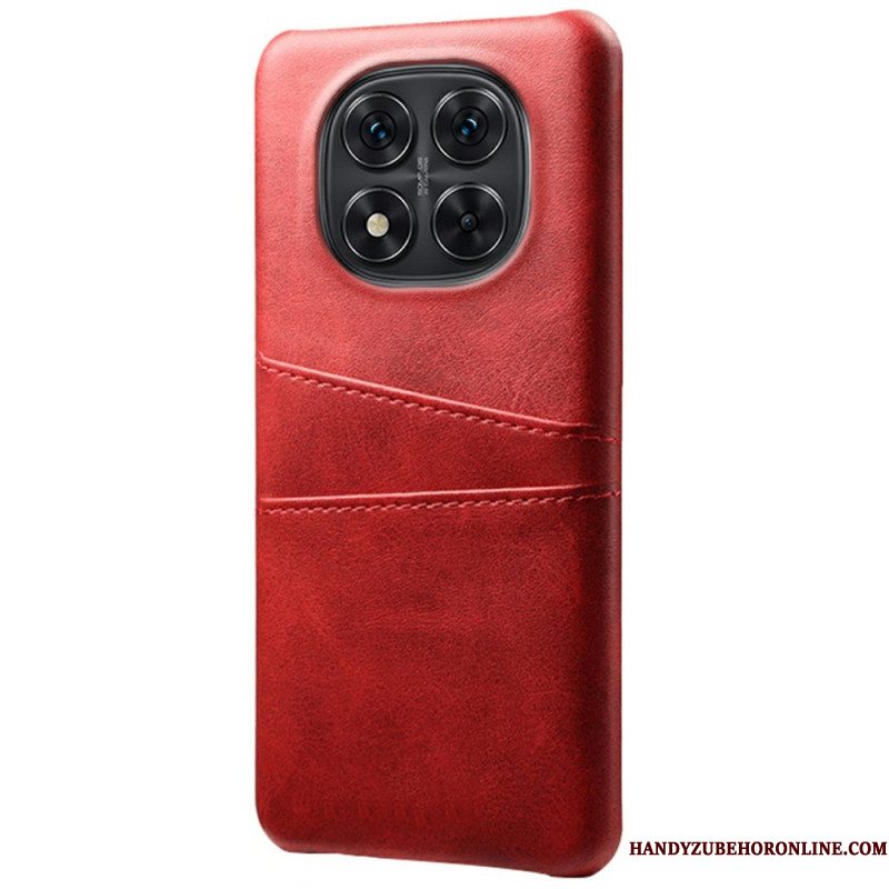 Cover Hoesje Xiaomi Redmi Note 14 Pro 5g Telefoonhoesje Dubbele Kaarthouder Met Leer-effect