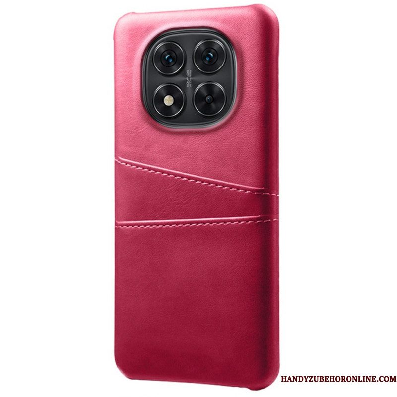 Cover Hoesje Xiaomi Redmi Note 14 Pro 5g Telefoonhoesje Dubbele Kaarthouder Met Leer-effect