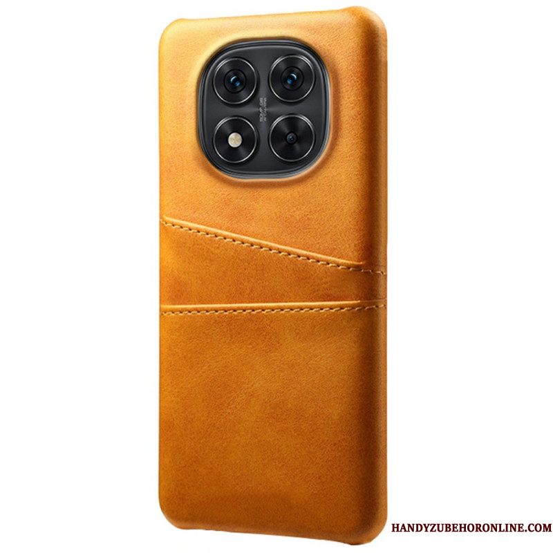 Cover Hoesje Xiaomi Redmi Note 14 Pro 5g Telefoonhoesje Dubbele Kaarthouder Met Leer-effect