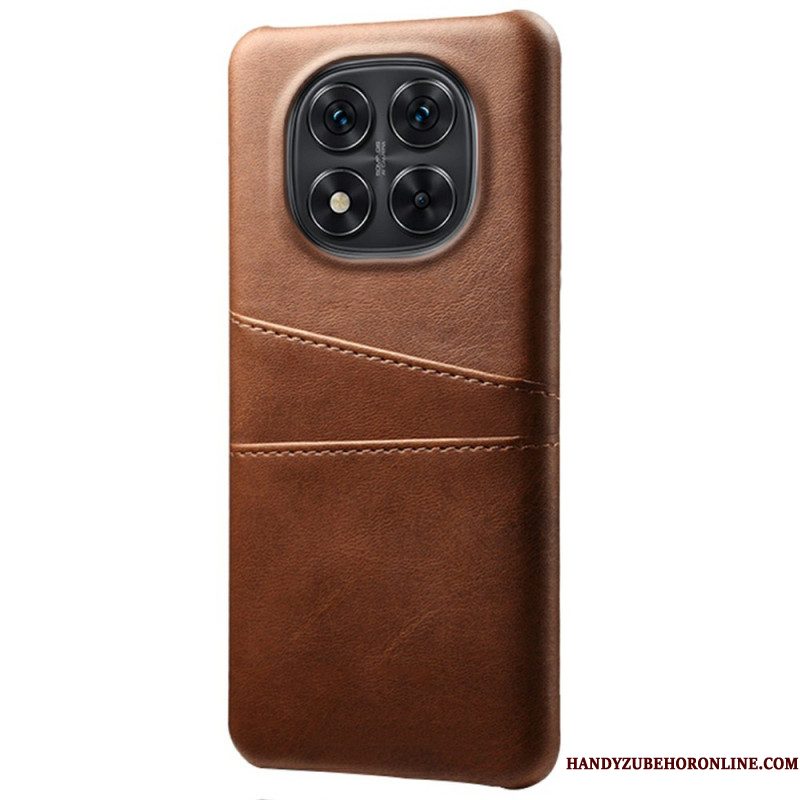 Cover Hoesje Xiaomi Redmi Note 14 Pro 5g Telefoonhoesje Dubbele Kaarthouder Met Leer-effect