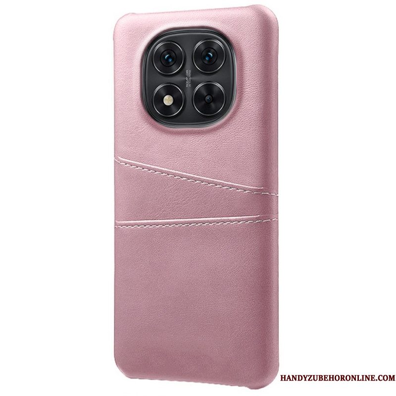 Cover Hoesje Xiaomi Redmi Note 14 Pro 5g Telefoonhoesje Dubbele Kaarthouder Met Leer-effect