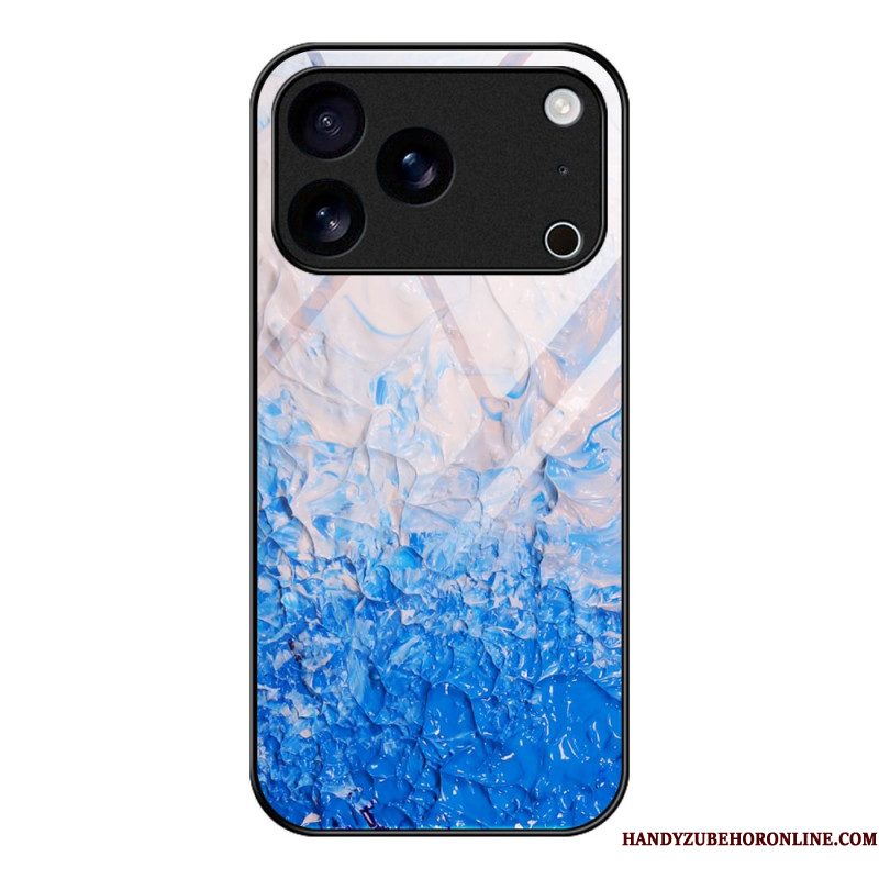 Cover Hoesje iPhone 17 Pro Max Telefoonhoesje Gehard Glas Marmer