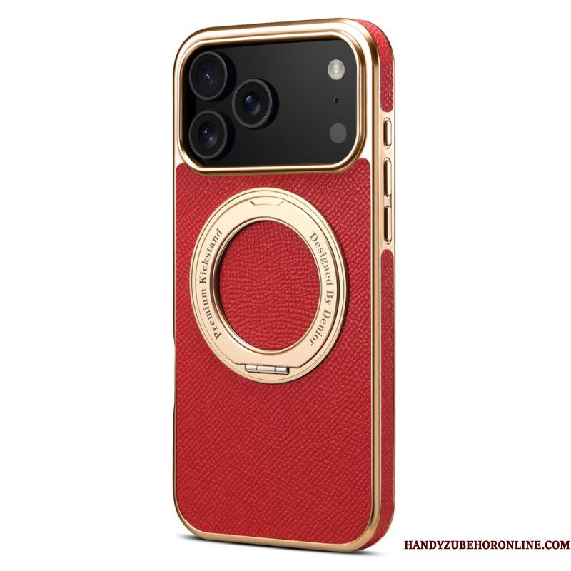 Cover Hoesje iPhone 17 Pro Max Telefoonhoesje Gestructureerd Leer