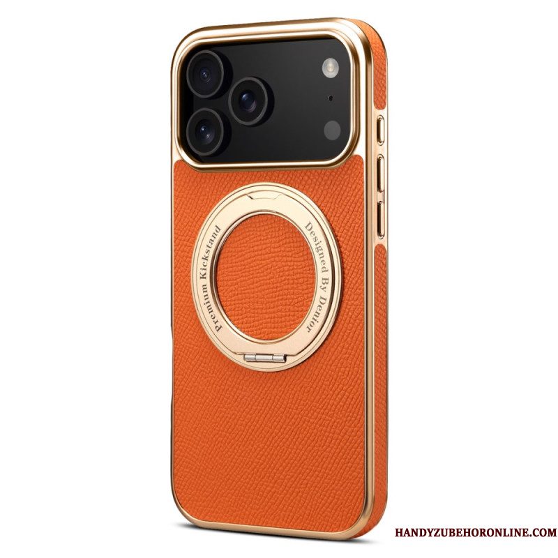 Cover Hoesje iPhone 17 Pro Max Telefoonhoesje Gestructureerd Leer