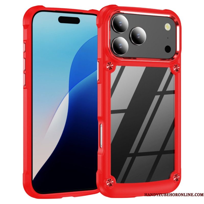 Cover Hoesje iPhone 17 Pro Telefoonhoesje Hybride Transparant