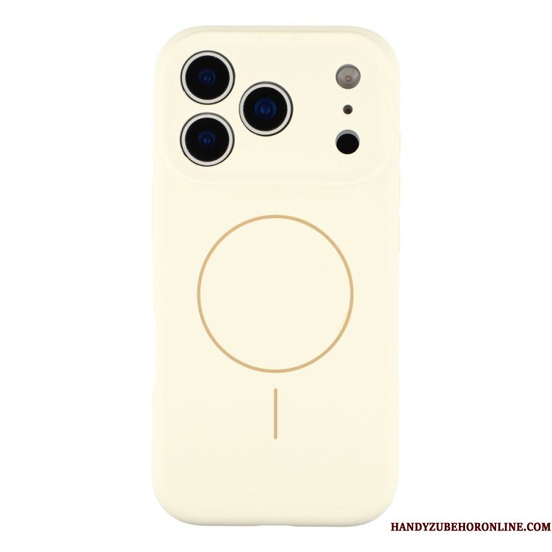 Cover Hoesje iPhone 17 Pro Telefoonhoesje Magsafe Hybrid Met Microvezelvoering