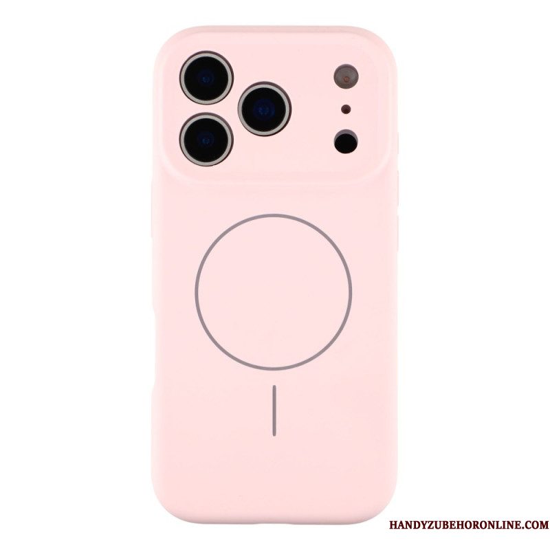 Cover Hoesje iPhone 17 Pro Telefoonhoesje Magsafe Hybrid Met Microvezelvoering