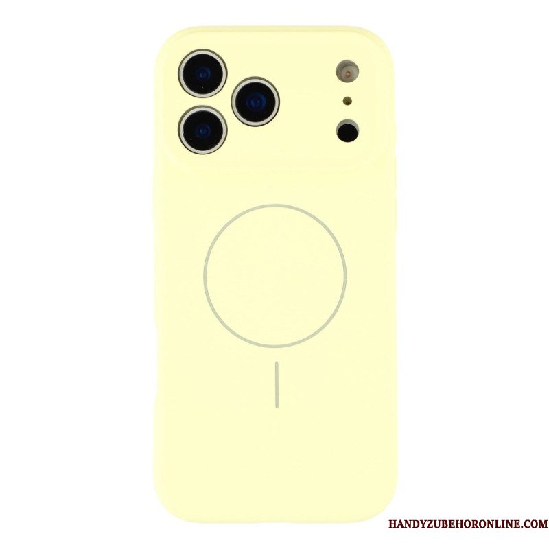 Cover Hoesje iPhone 17 Pro Telefoonhoesje Magsafe Hybrid Met Microvezelvoering