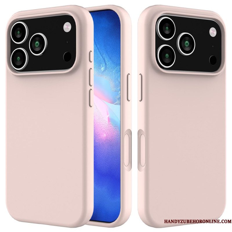 Cover Hoesje iPhone 17 Pro Telefoonhoesje Vloeibare Siliconen