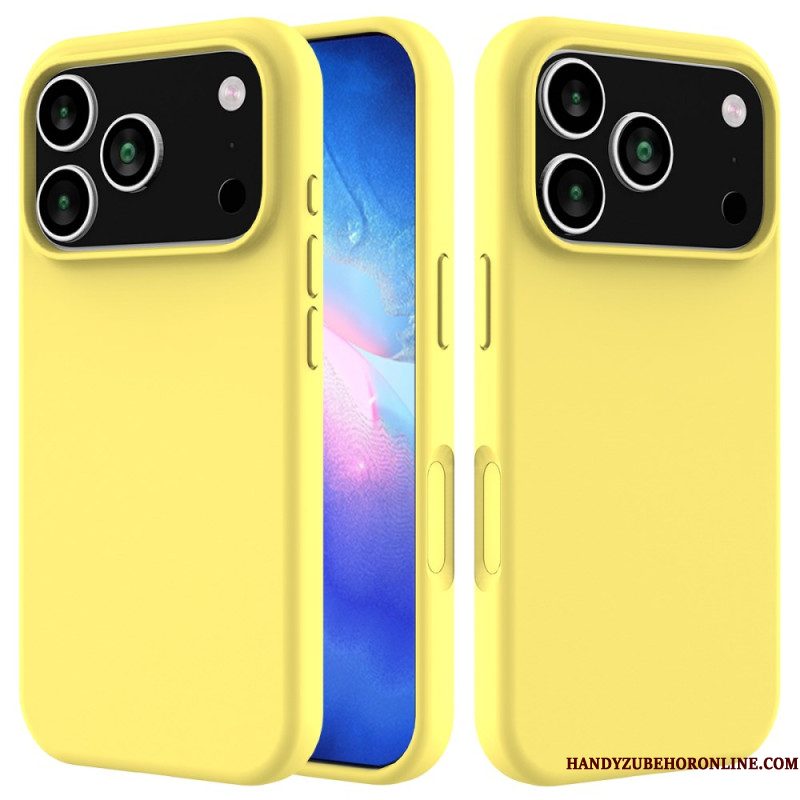 Cover Hoesje iPhone 17 Pro Telefoonhoesje Vloeibare Siliconen