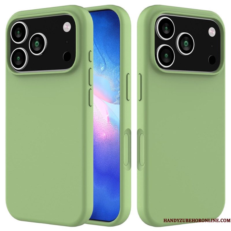 Cover Hoesje iPhone 17 Pro Telefoonhoesje Vloeibare Siliconen