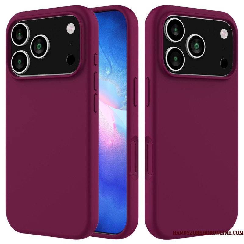 Cover Hoesje iPhone 17 Pro Telefoonhoesje Vloeibare Siliconen
