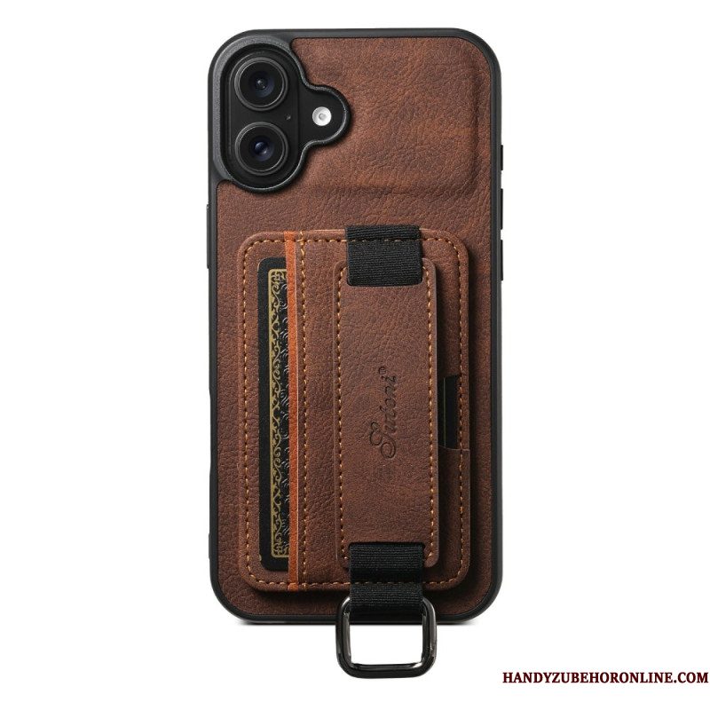 Cover Hoesje iPhone 17 Telefoonhoesje Kaarthouder In Retro Design