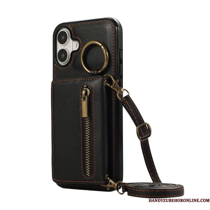 Cover Hoesje iPhone 17 Telefoonhoesje Portemonnee Met Rits