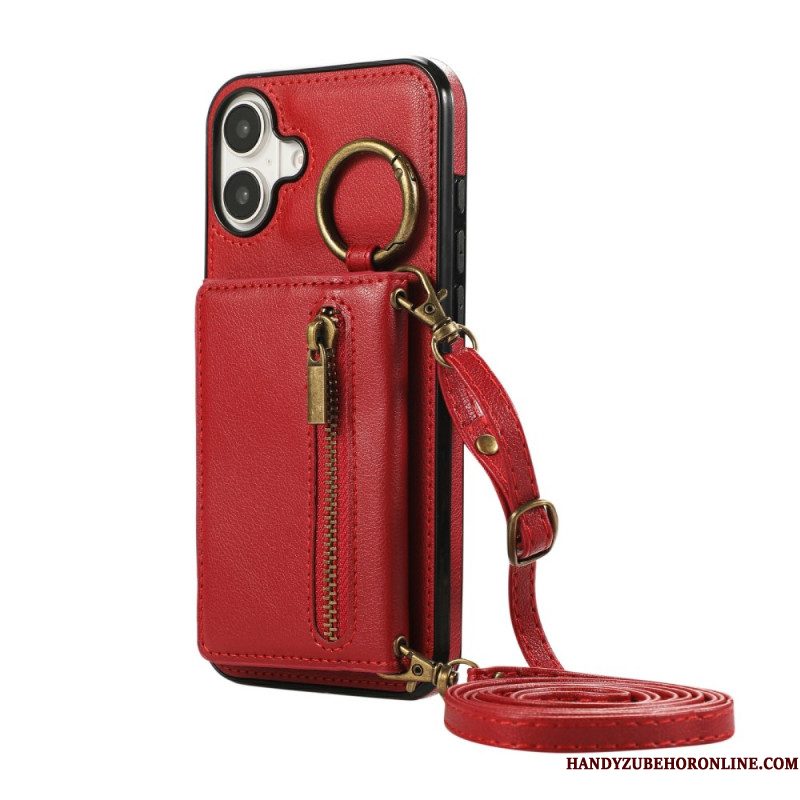 Cover Hoesje iPhone 17 Telefoonhoesje Portemonnee Met Rits